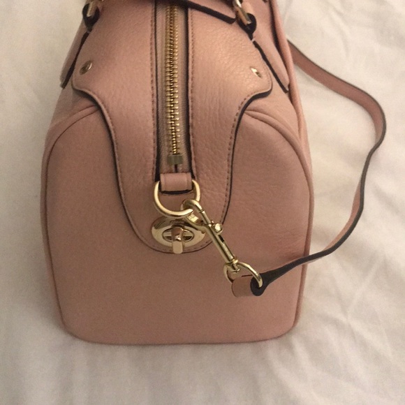 NWT Coach pebbled leather bnt satchel - peach rose - Picture 5 of 6